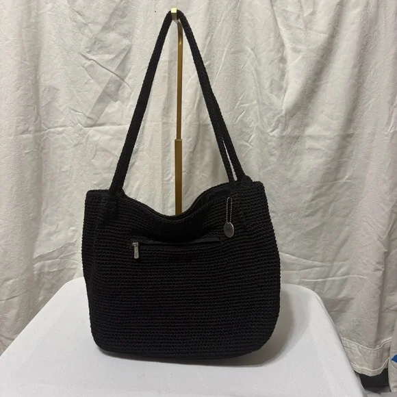 The Sak black crochet shoulder bag - Picture 1 of 8